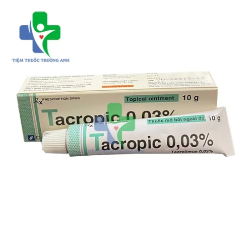 Tacropic 0,03% 10g Davipharm - Thuối điều trị viêm da dị ứng