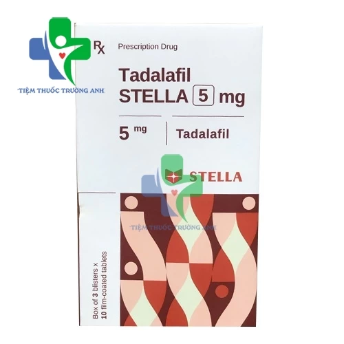 Tadalafil Stella 5mg - Điều trị rối loạn cương dương ở nam giới trưởng thành