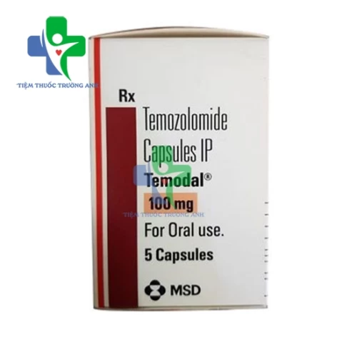 Thuốc điều trị ung thư não Temodal 100mg của MSD