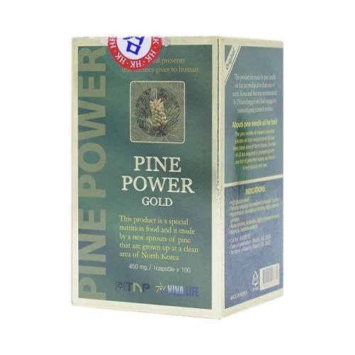 Tinh Dầu Thông Đỏ Hàn Quốc Pine Power Gold 100 Viên