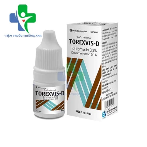 Torexvis D GN Pharma - Điều trị nhiễm trùng bên ngoài nhãn cầu và các phần phụ của mắt (10 hộp)