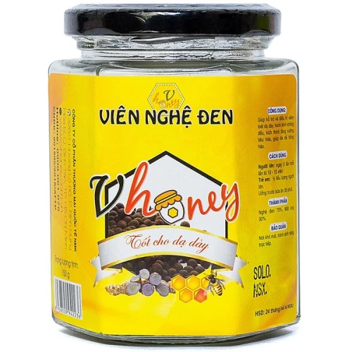 Viên Nghệ Đen Vhoney 150g