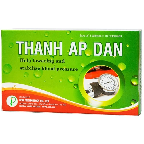 Viên Uống Ổn Định Huyết Áp Thanh Áp Đan 30 Viên