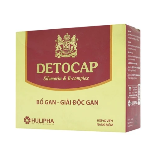 Viên Uống Tăng Cường Chức Năng Gan Detocap Hulipha 60 Viên