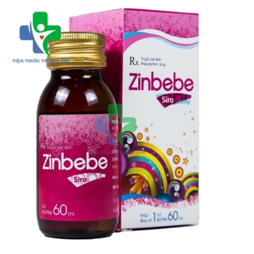 Zinbebe 60ml Hataphar - Hỗ trợ tiêu hóa, bổ sung kẽm cho cơ thể