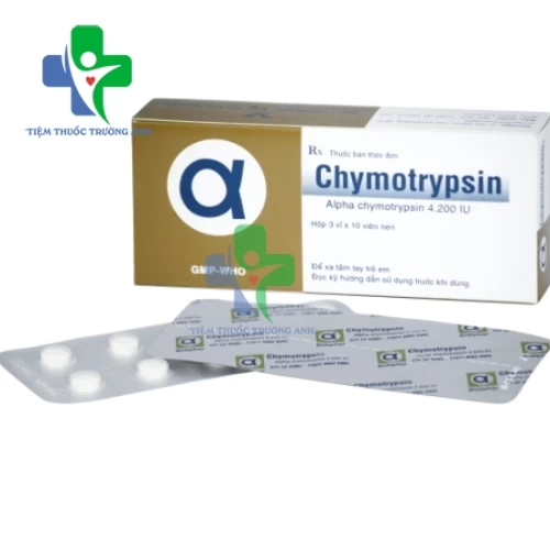 α-Chymotrypsin 4200IU Bidiphar (Alpha-Chymotrypsin) - Hỗ trợ giảm phù nề
