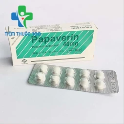 Papaverin viên nén 40mg - Thuốc điều trị đau co thắt của Vidipha (10 hộp)