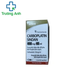 Carboplatin sindan 450mg/45ml - Thuốc kháng sinh điều trị ung thư hiệu quả của Mỹ