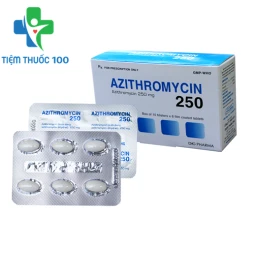 Azithromycin 250mg DHG - Thuốc kháng sinh điều trị nhiễm khuẩn 