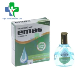 Thuốc nhỏ mắt Emas 12ml Hanoi Pharma - Giảm khô mắt, kích ứng mắt