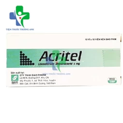 Acritel 5mg - Thuốc điều trị dị ứng hiệu quả của Davipharm