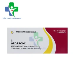 Aldarone 200mg Cadila - Thuốc điều trị loạn nhịp nhanh kết hợp hội chứng Wolf-Parkinson White