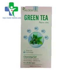 Aloem gel Green Tea nano zinc 80g Fusi - Sữa rửa mặt làm sạch da