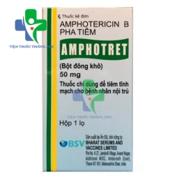 Amphotret 50mg Bharat - Thuốc điều trị nhiễm nấm tiến triển