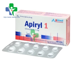 Apiryl 1 Apimed - Điều trị đái tháo đường không phụ thuộc insulin