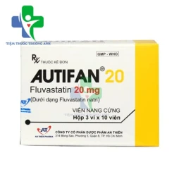 Autifan 20 An Thiên - Thuốc điều trị rối loạn lipid huyết
