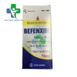 Befenxim 100mg/5ml Dopharma (60ml) - Thuốc điều trị nhiễm khuẩn nhẹ đến vừa