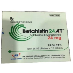 Betahistin 24 A.T - Thuốc điều trị chóng mặt, ù tai hiệu quả