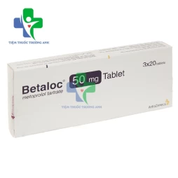 Betaloc 50mg - Thuốc điều trị cao huyết áp, đau thắt ngực