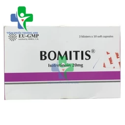 Bomitis 20mg - Thuốc điều trị mụn trứng cá nặng hiệu quả của Phil Inter Pharma