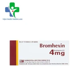 Bromhexin 4mg F.T.Pharma - Điều trị rối loạn tiết dịch phế quản