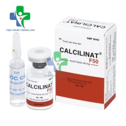 Calcilinat 50mg/5ml Bidiphar - Điều trị thiếu máu hồng cầu khổng lồ