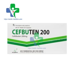 Cefbuten 200mg Amvipharm - Thuốc trị nhiễm khuẩn hiệu quả