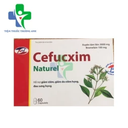Cefucxim Naturel - Hỗ trợ giảm viêm, giảm phù nề, viêm họng
