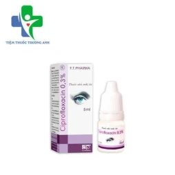 Ciprofloxacin 0,3% 5ml F.T.Pharma - Điều trị Viêm kết mạc, viêm giác mạc