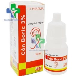 Cồn Boric 3% - Dung dịch nhỏ tai phòng ngừa viêm tai 