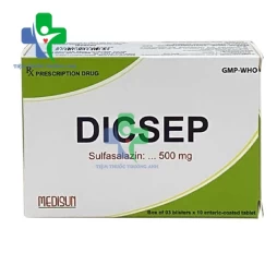 Dicsep 500mg Medisun - Điều trị viêm loét dạ dày hiệu quả