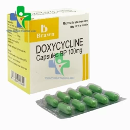 Doxycycline Capsules BP 100mg Brawn - Thuốc điều trị nhiễm khuẩn
