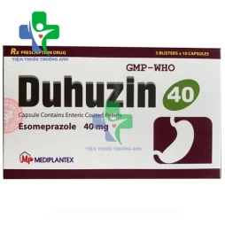 Duhuzin 40mg - Thuốc điều trị viêm loét dạ dày, tá tràng hiệu quả