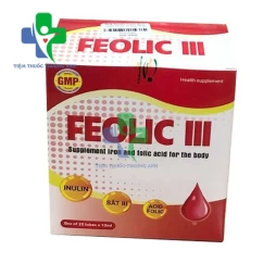 Feolic III Viheco - Phòng và hỗ trợ điều trị các triệu chứng do thiếu máu