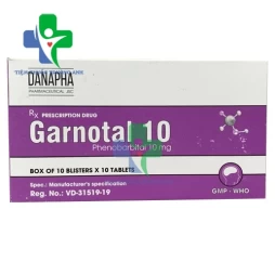 Garnotal 10mg Danapha - Thuốc điều trị động kinh của Việt Nam