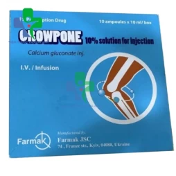 Growpone 10% 10ml - Thuốc điều trị các bệnh có biểu hiện hạ Calci huyết cấp