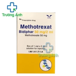 Methotrexat Bidiphar 50mg/2ml - Điều trị các trường hợp ung thư