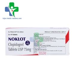 Noklot 75mg Zydus Cadila - Thuốc phòng ngừa các tai biến do xơ vữa động mạch