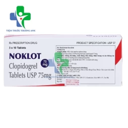 Noklot 75mg Zydus Cadila - Thuốc phòng ngừa các tai biến do xơ vữa động mạch