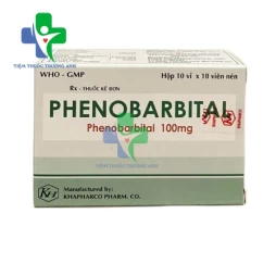 Phenobarbital 100mg Khapharma - Thuốc trị bệnh động kinh hiệu quả 