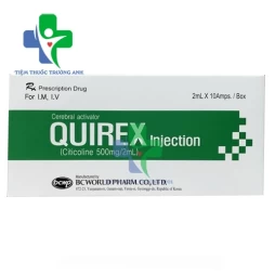 Quirex tiêm - Thuốc trị bệnh mạch máu não, rối loạn nhận thức