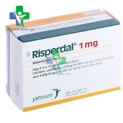 Risperdal 1mg - Thuốc điều trị tâm thần phân liệt của Ý hiệu quả