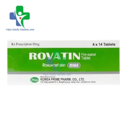 Rovatin 10mg - Thuốc giảm LDL-cholesterol, giảm cholesterol toàn phần