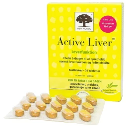 Viên uống tăng cường chức năng gan Active Liver New Nordic 30 Viên