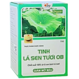 Tinh lá sen tươi giảm mỡ máu Ob 75g