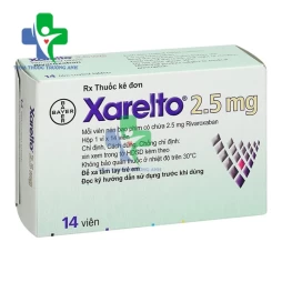 Xarelto 2,5mg Bayer - Thuốc phòng ngừa thuyên tắc huyết khối tĩnh mạch