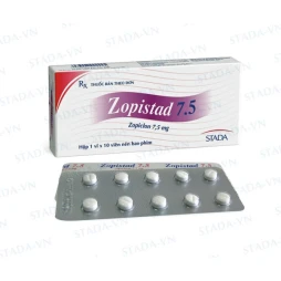 Zopistad 7.5 - Zopiclon 7,5mg, Hộp 1 vỉ X 10 viên